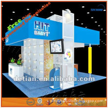 Fashional trade show display for exhibition fair with cosmetics exhibition booth